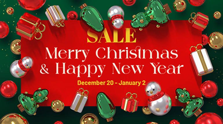 Merry Christmas & Happy New Year Sales